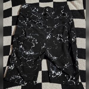 Pop fit marble bike shorts size large